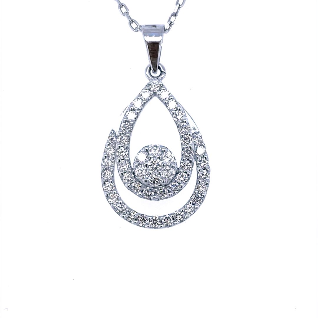 White Gold Diamond Pendant