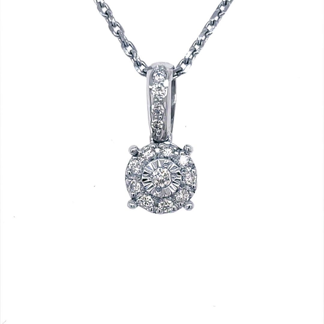 Illusion Diamond Pendant