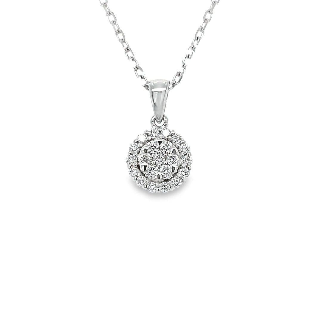 Cluster Diamond Pendant