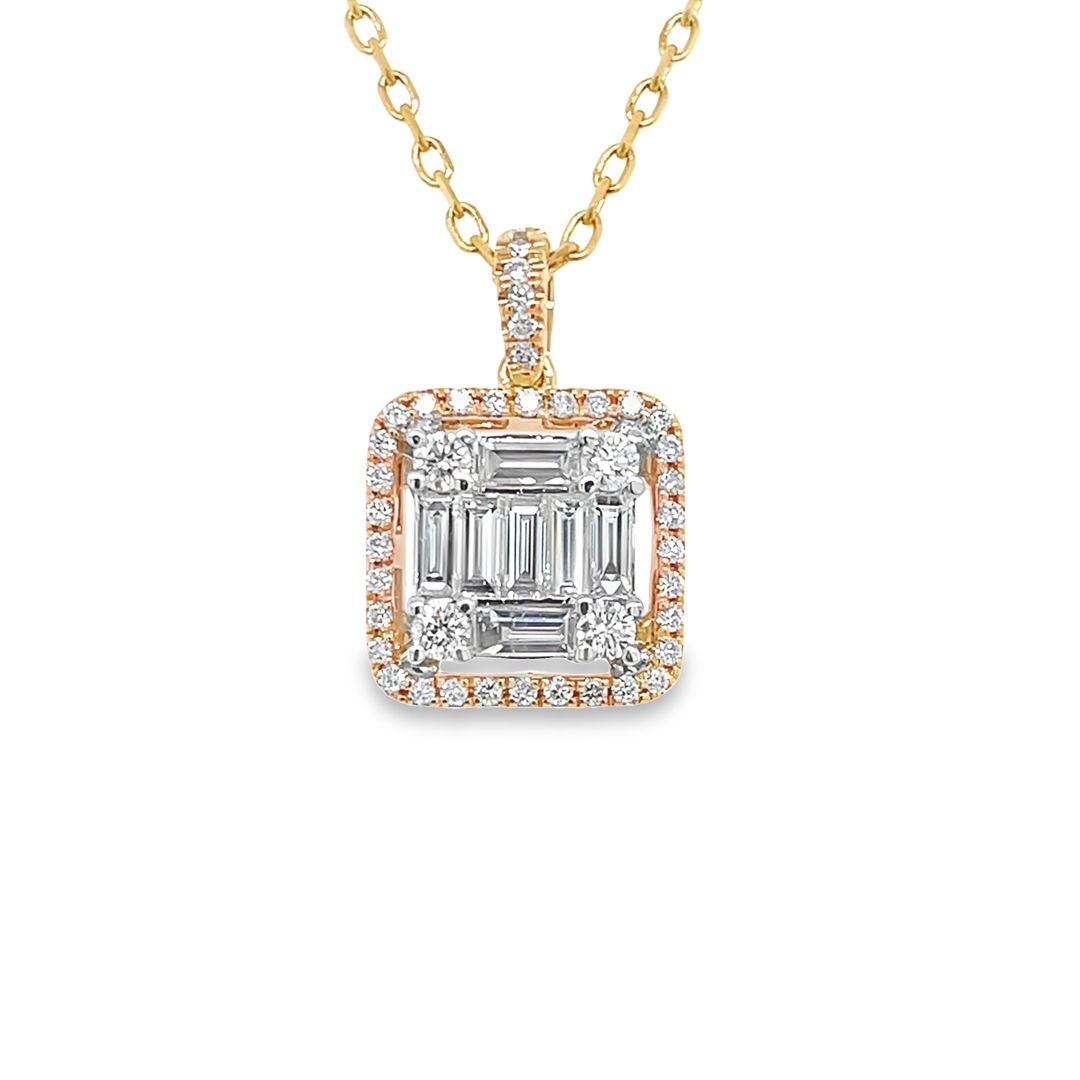 Rose Gold Diamond Pendant