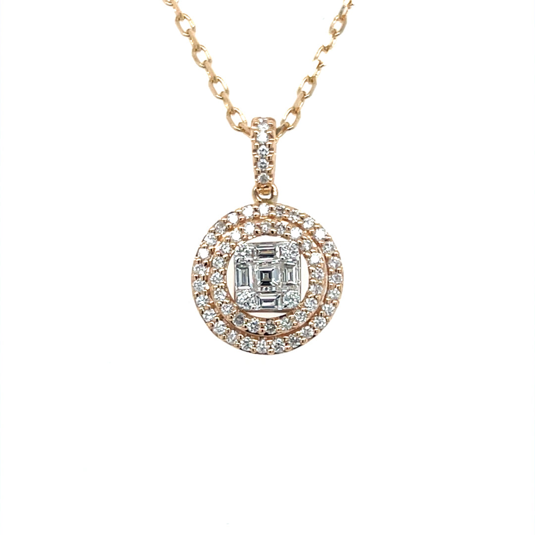 Halo Diamond Pendant