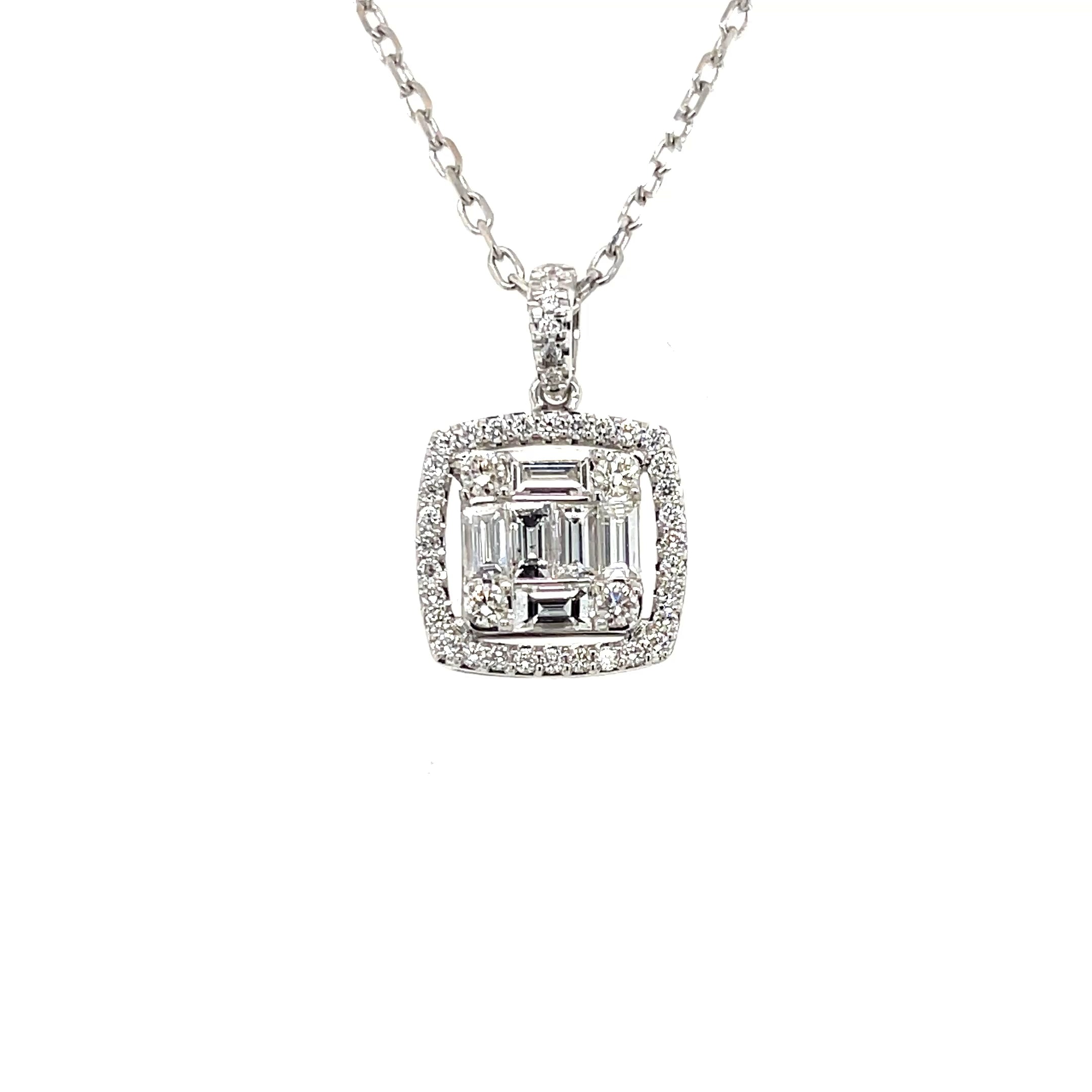 Baguette Diamond Pendant