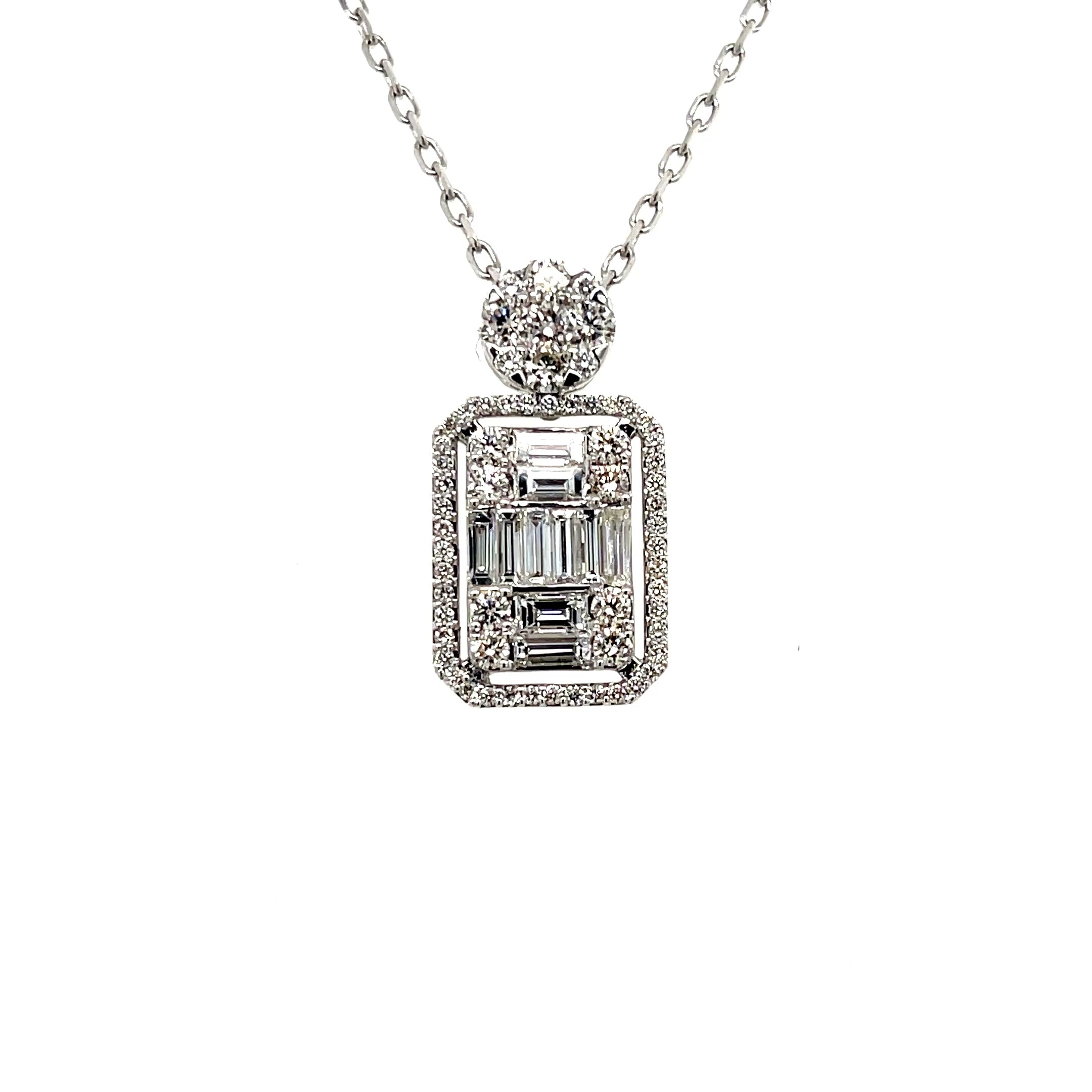 Baguette Diamond Pendant