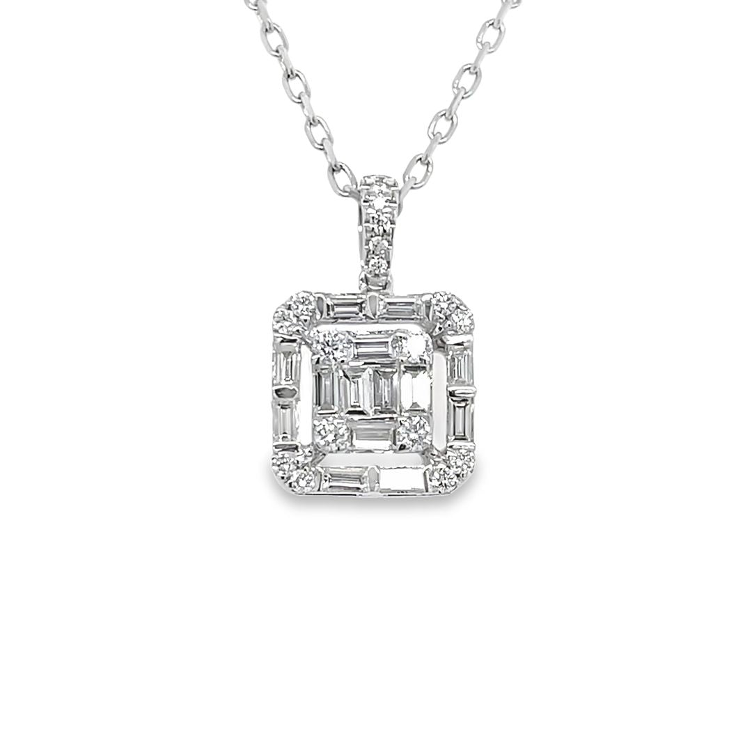 Baguette Diamond Pendant