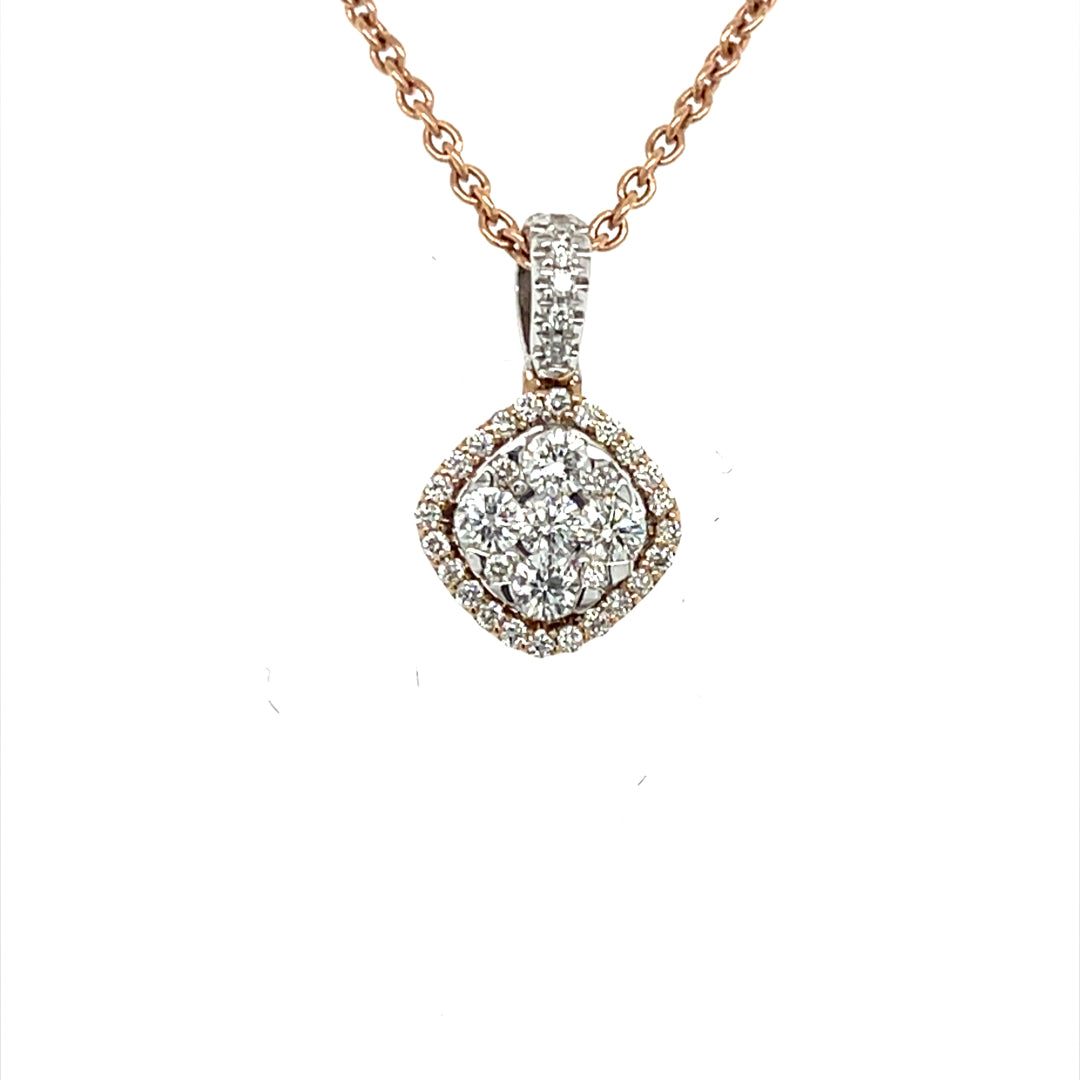 Cluster Diamond Pendant