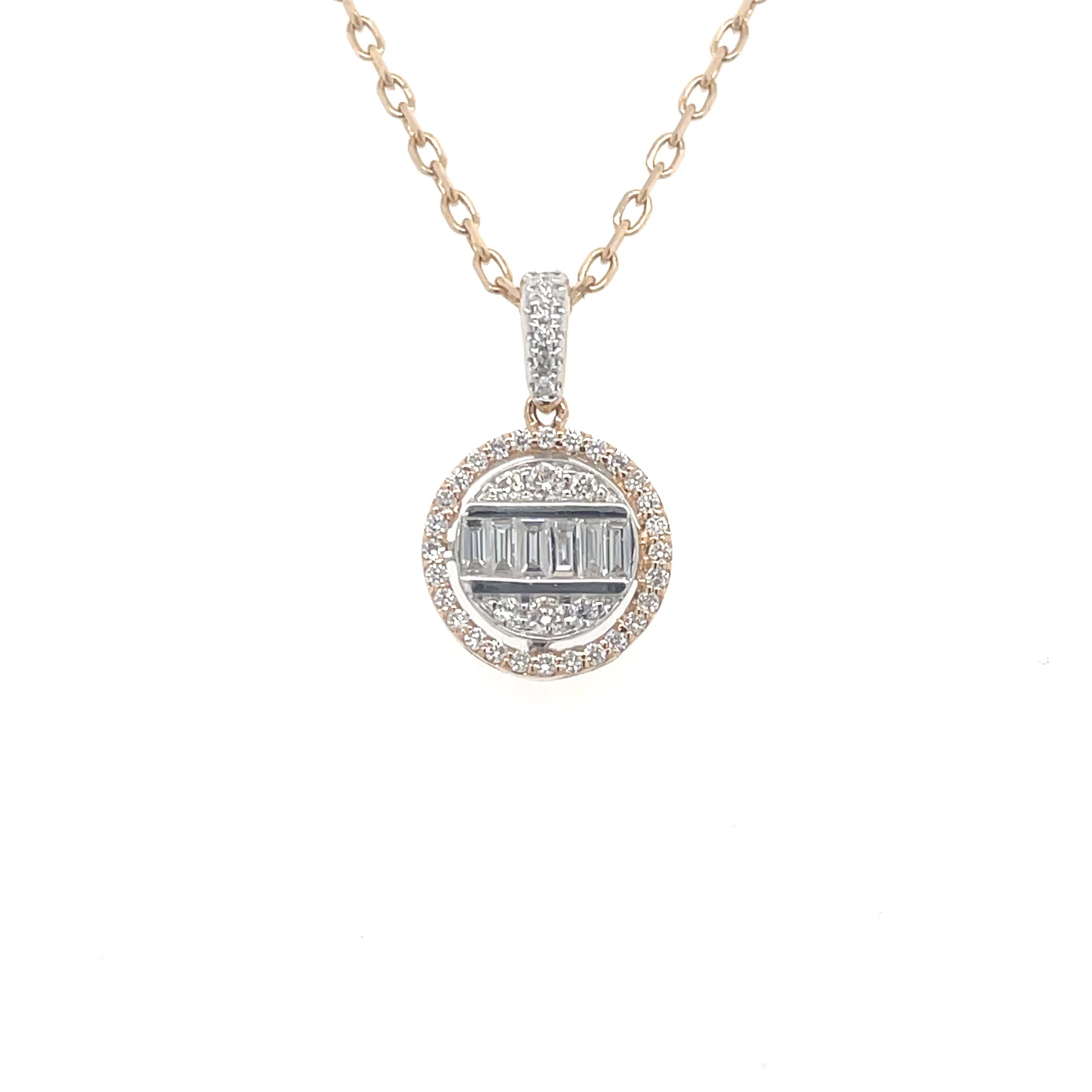 Round Diamond Pendant