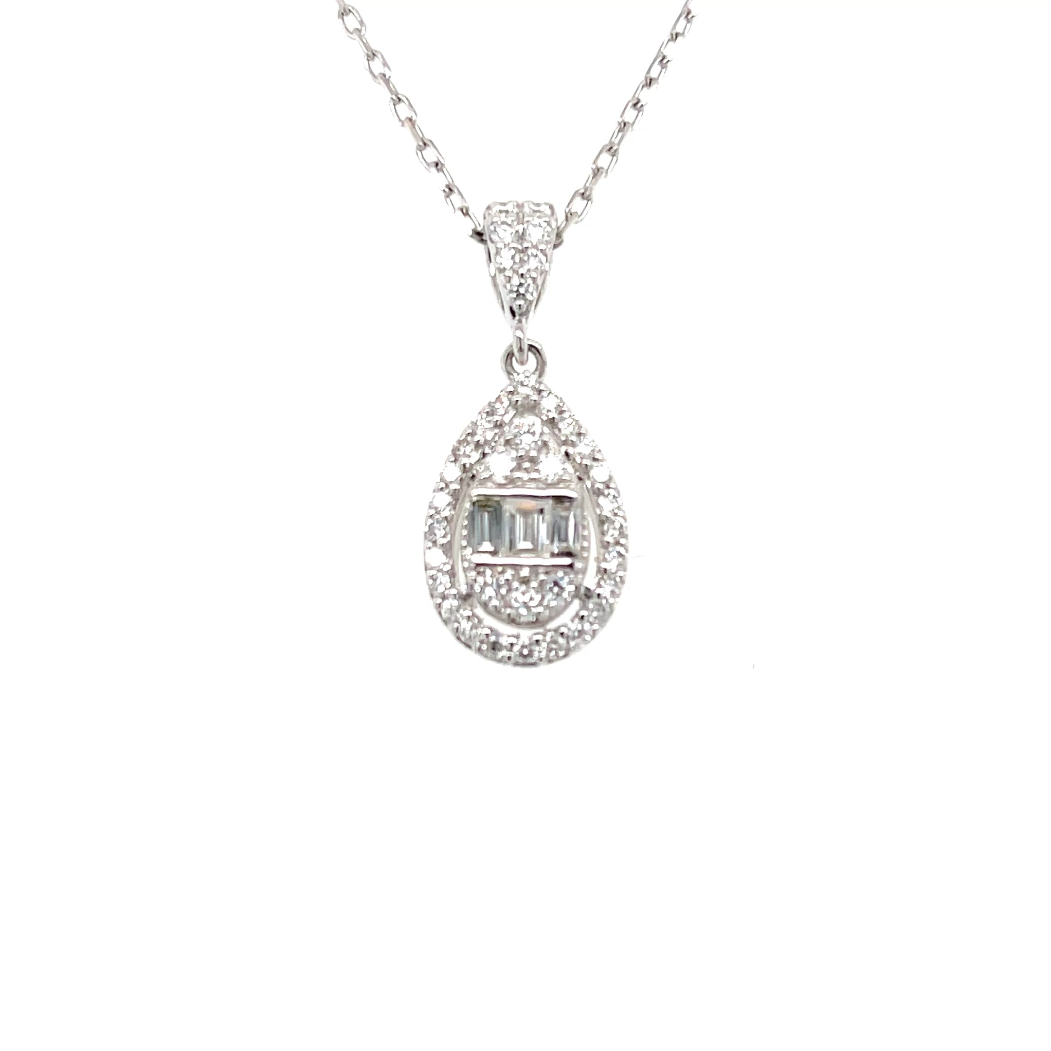 Pear Diamond Pendant