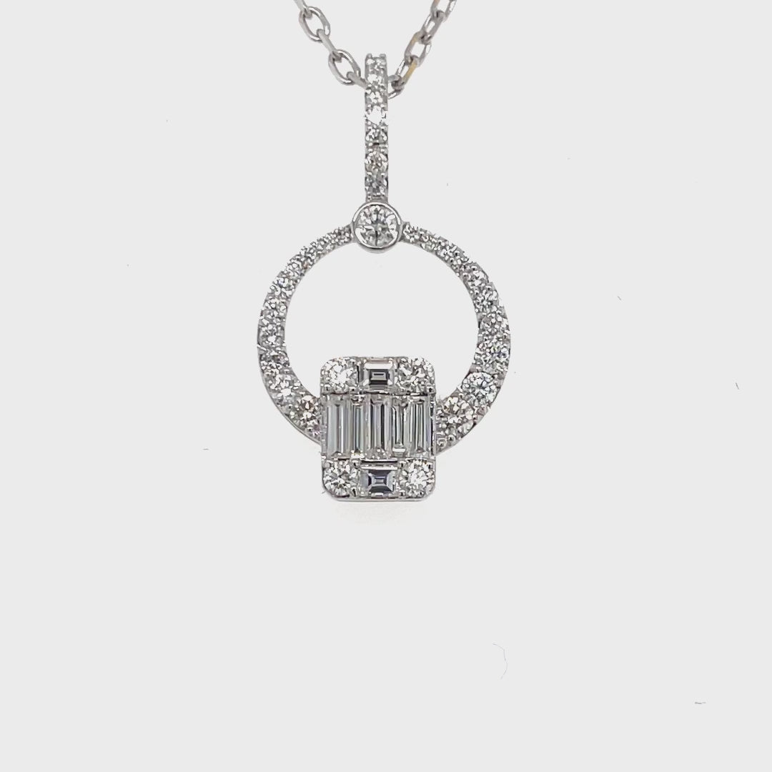 Strikingly Beautiful Diamond Pendant