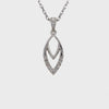 Marquise Shaped Diamond Pendant