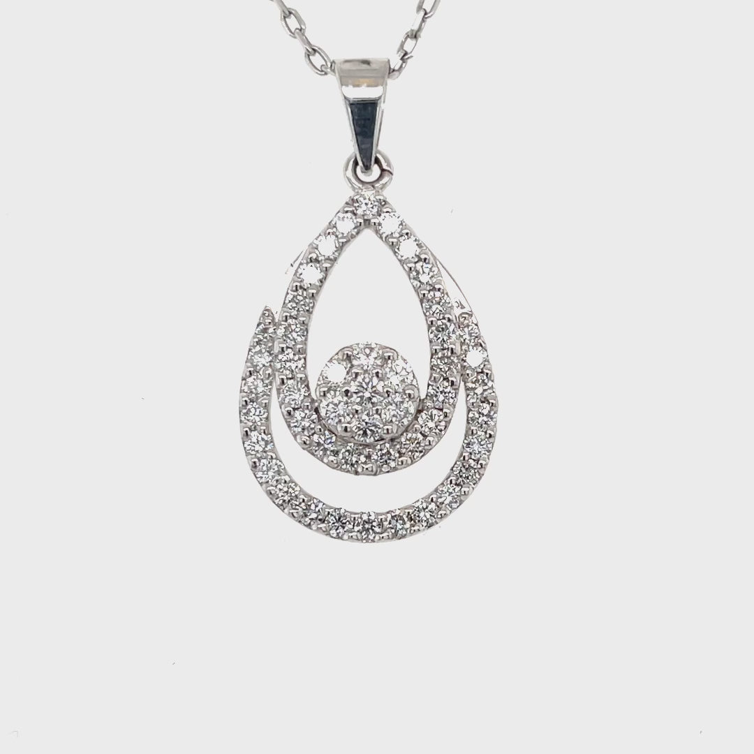 Cluster Diamond Pendant