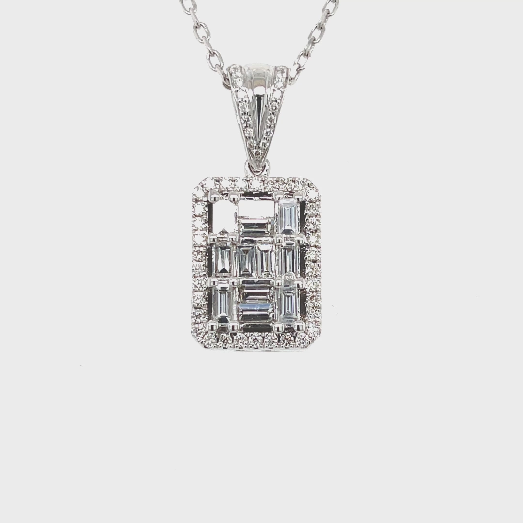 Baguette Diamond Pendant