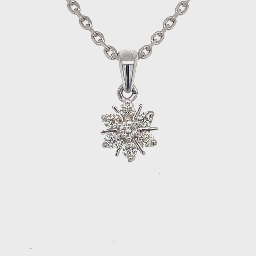 Cluster Diamond Pendant