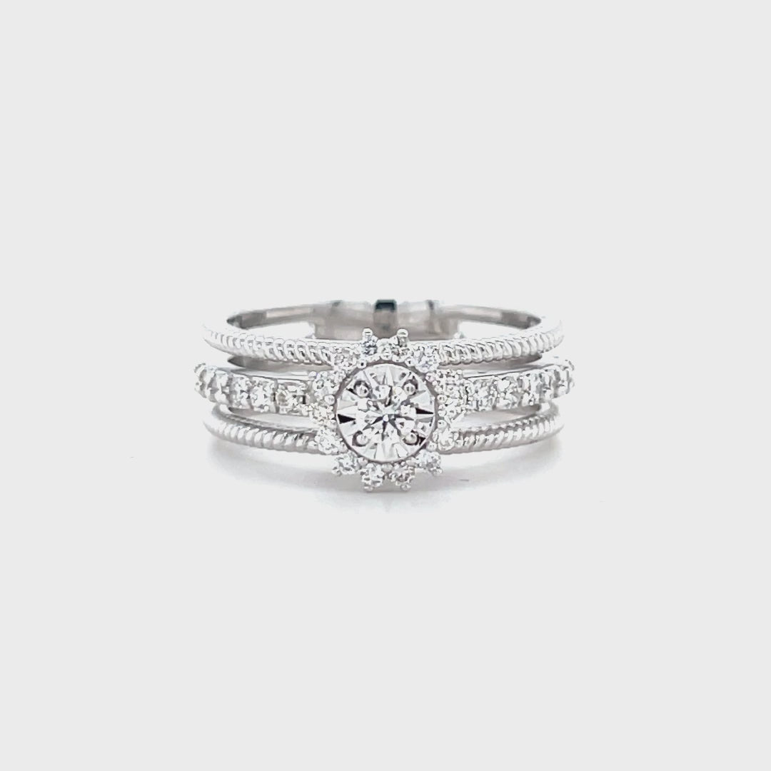 White Gold Diamond Ring