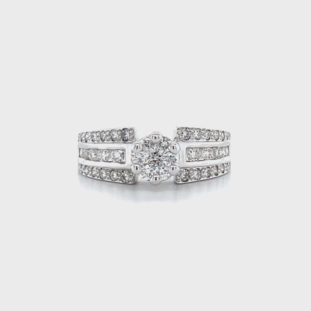 Illusion Solitaire Diamond Ring