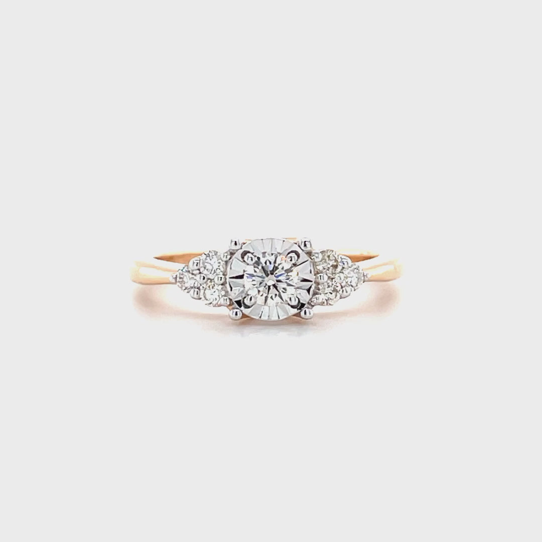 Diamond Ring In Rose Gold