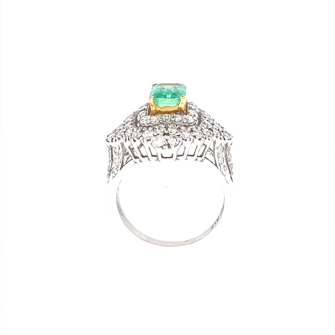 Gemstone Diamond Ring