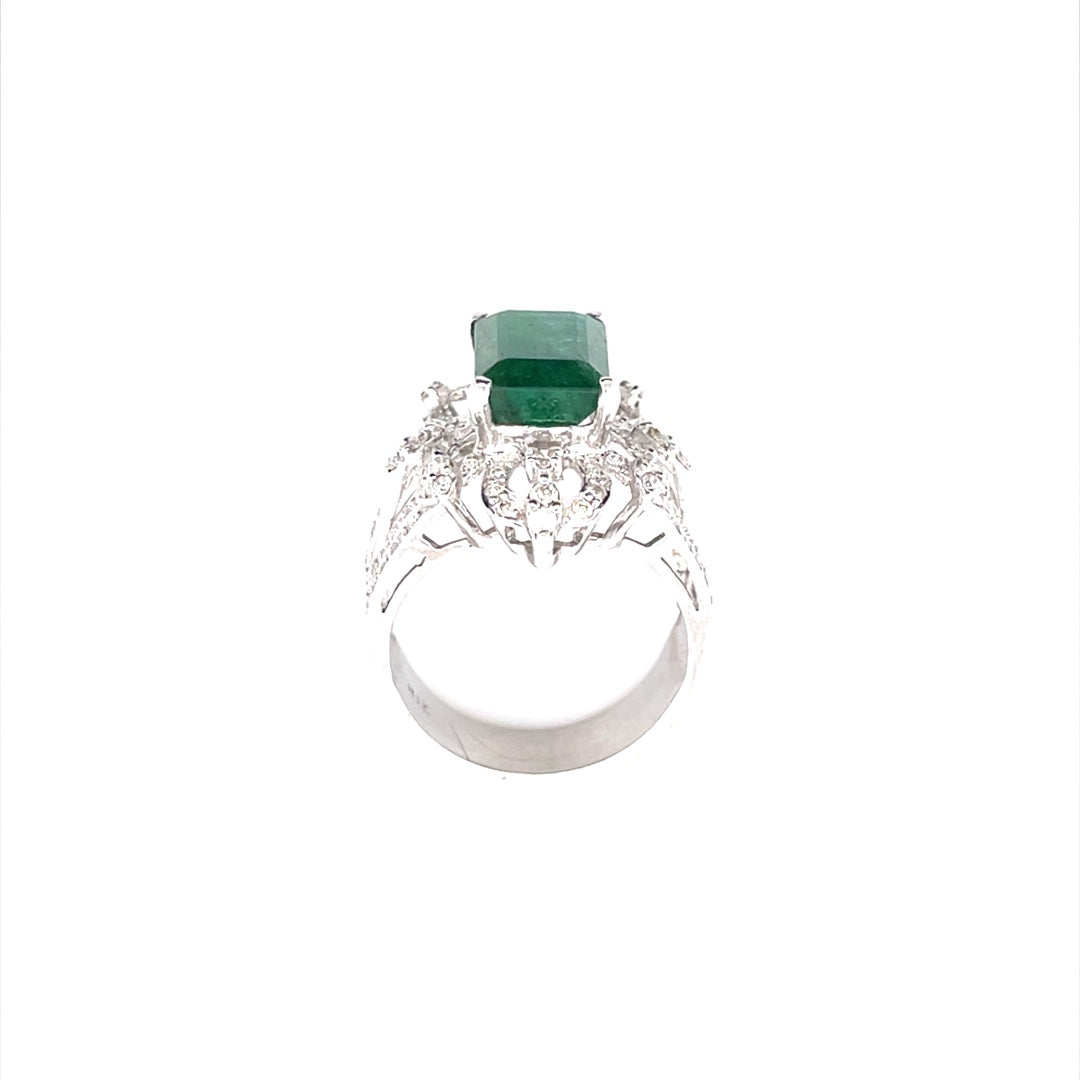 Emerald Diamond Ring