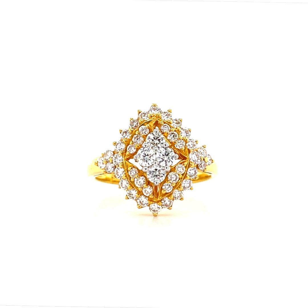 Rich Gold Diamond Ring