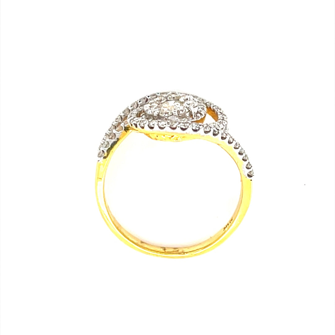 Cluster Diamond Ring Spiral