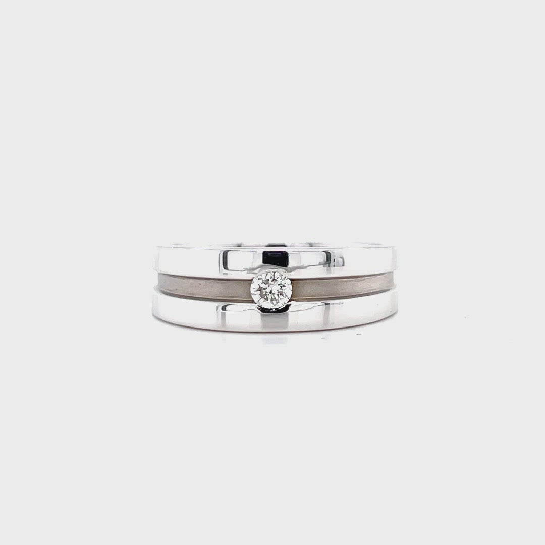 Palladium Diamond Ring