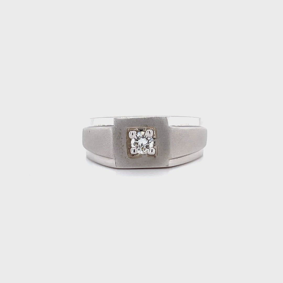 Palladium Diamond Rings For Men