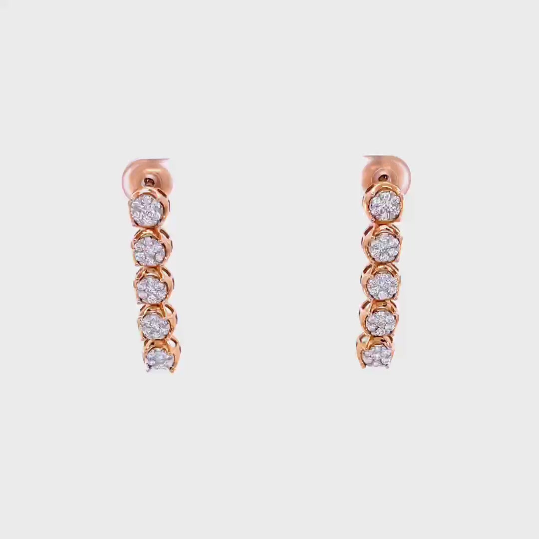 Illusion Setting Diamond Earrings