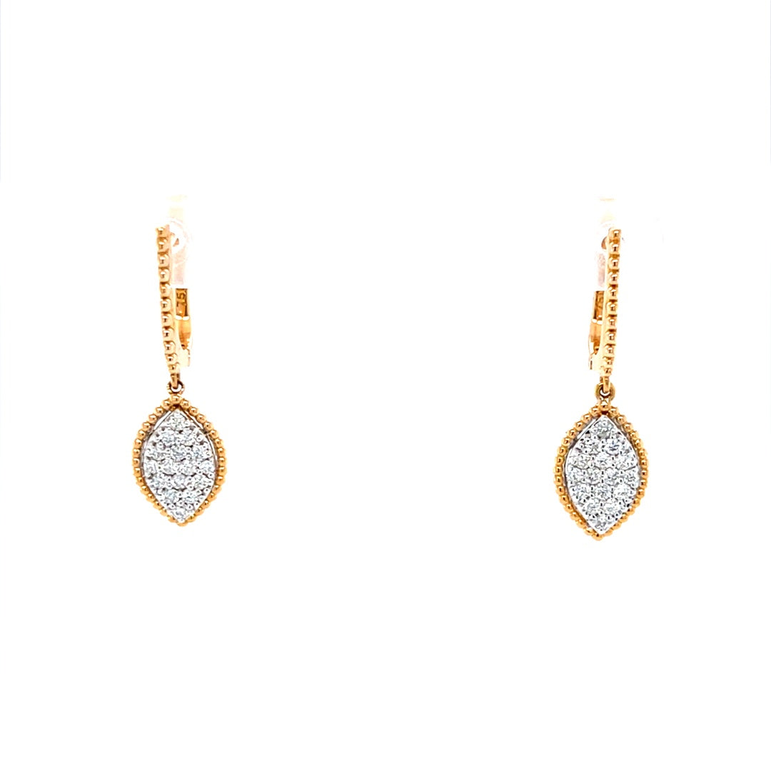 Rose Gold Diamond Earrings