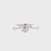 Diamond Solitaire Ring With Accent Diamonds