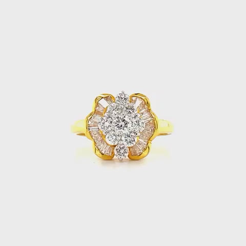 Diamond Ring In Yellow Gold