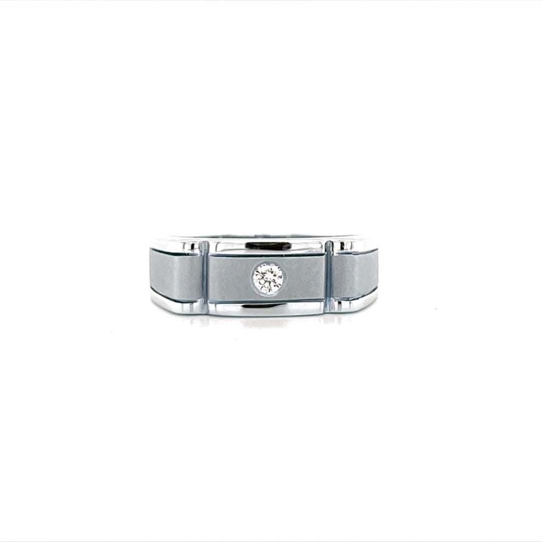 Men's Diamond Palladium Ring