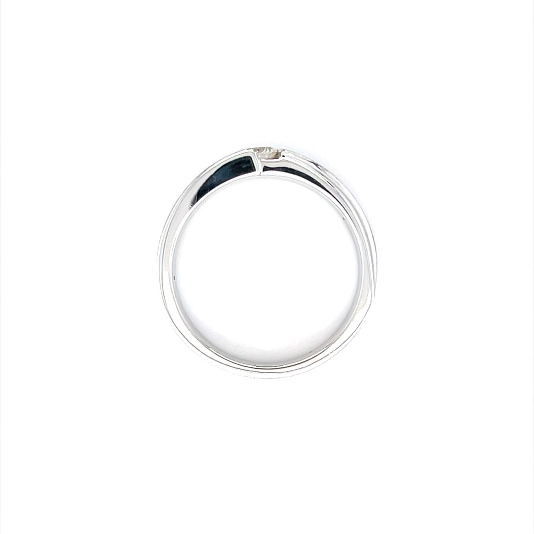 Men's Diamond Ring In Palladium