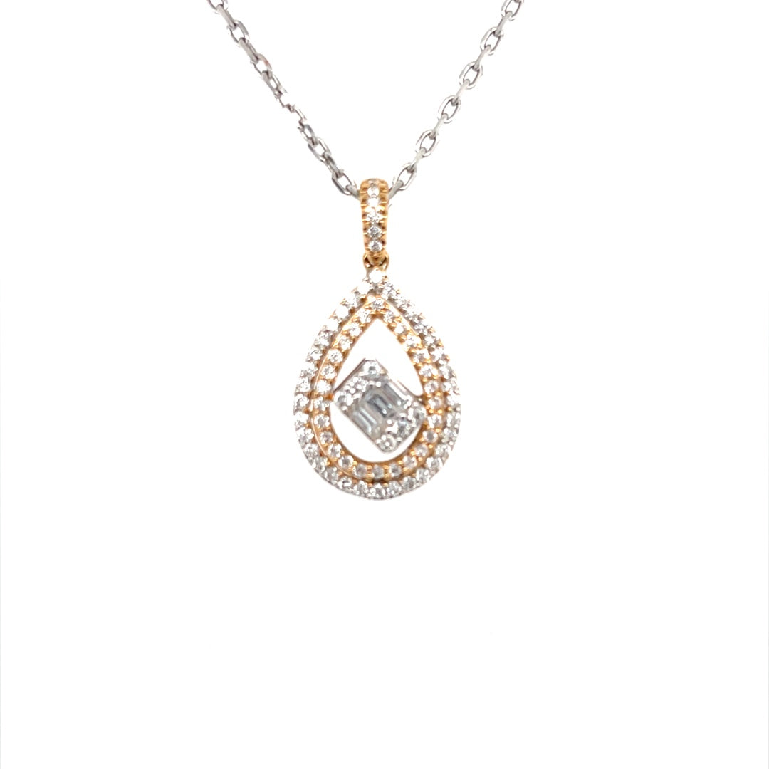 Pear Diamond Pendant