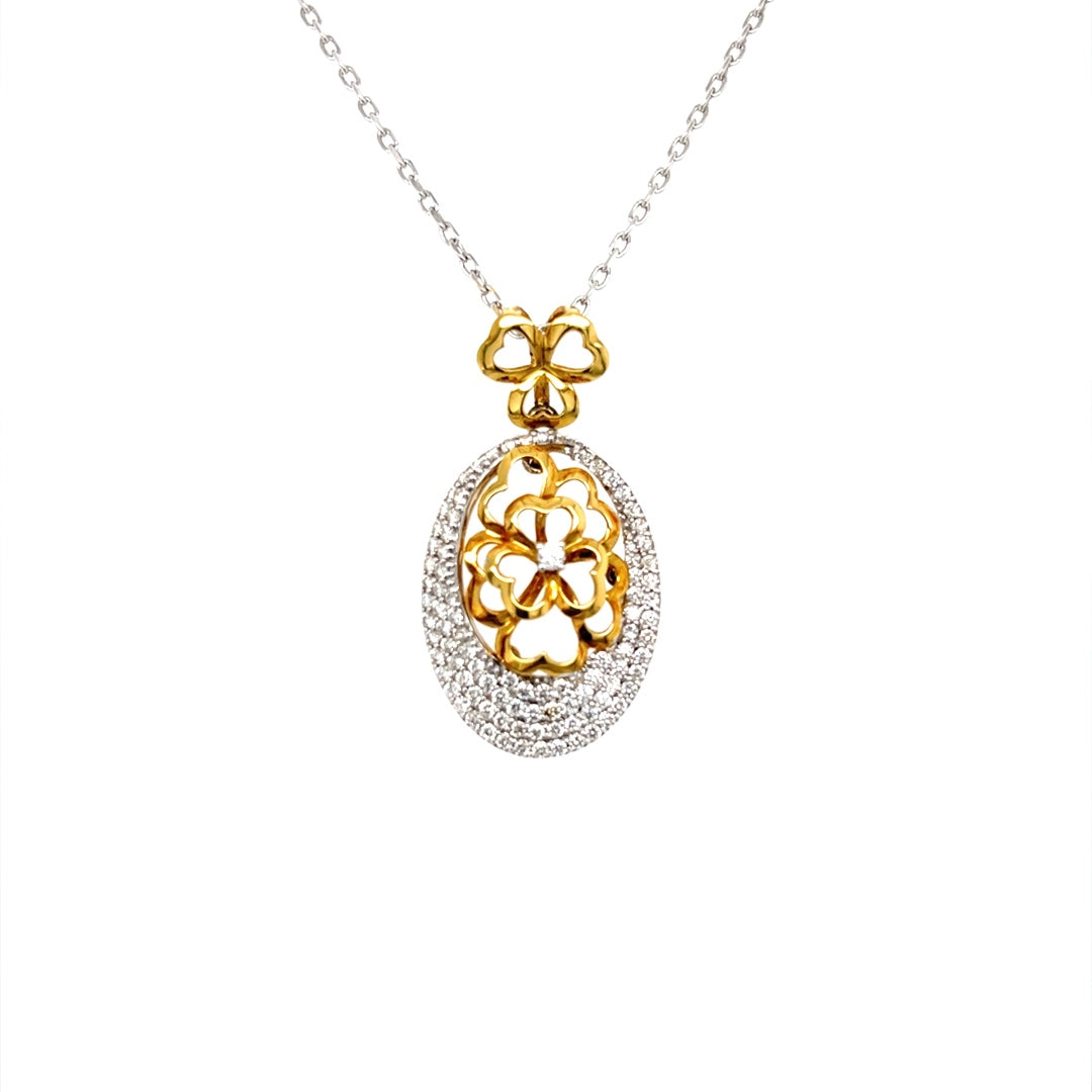 Yellow Gold Diamond Pendant