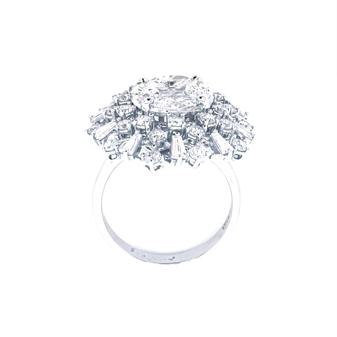 Diamond Cluster Ring