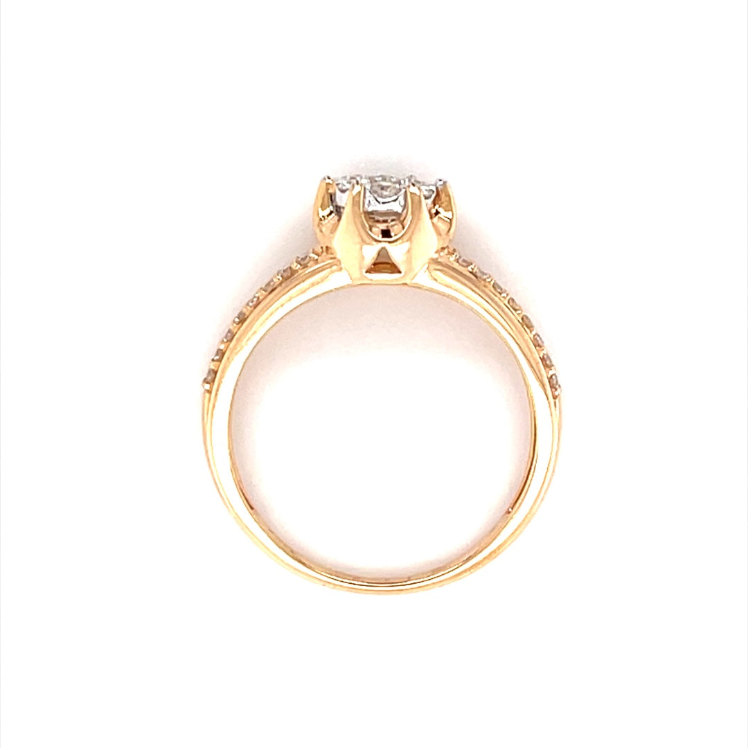 Illusion Setting Diamond Ring