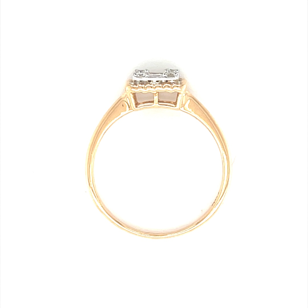 Beautiful Rose Gold Tapered Baguette Diamond Ring