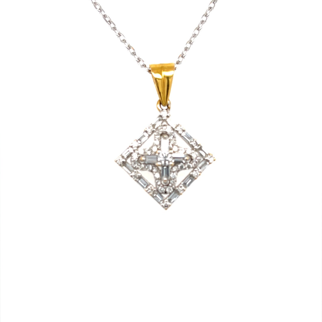 Square Diamond Pendant