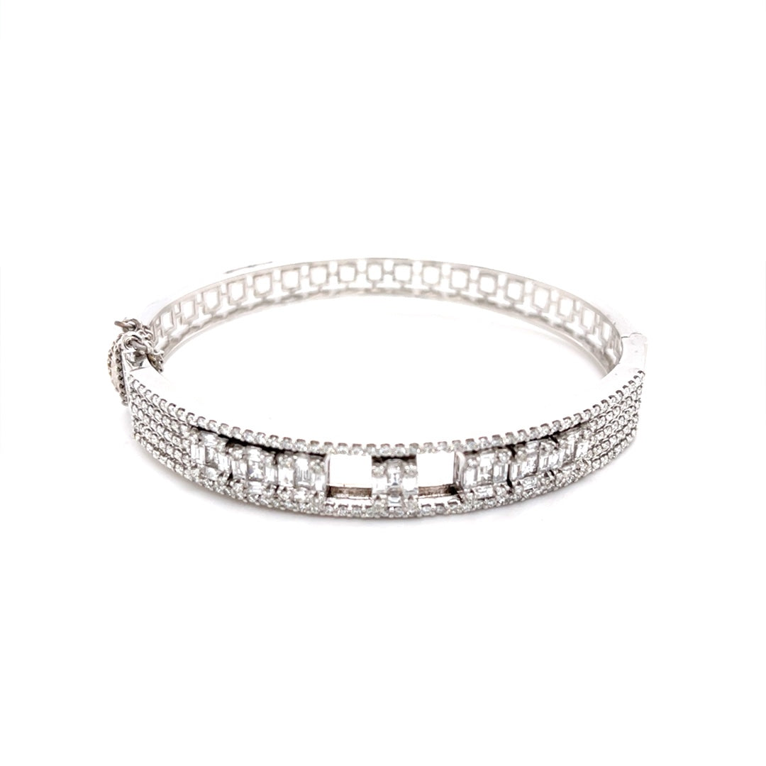 Sliding Diamond Bangle