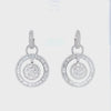 18 Kt White Gold Diamond Earrings