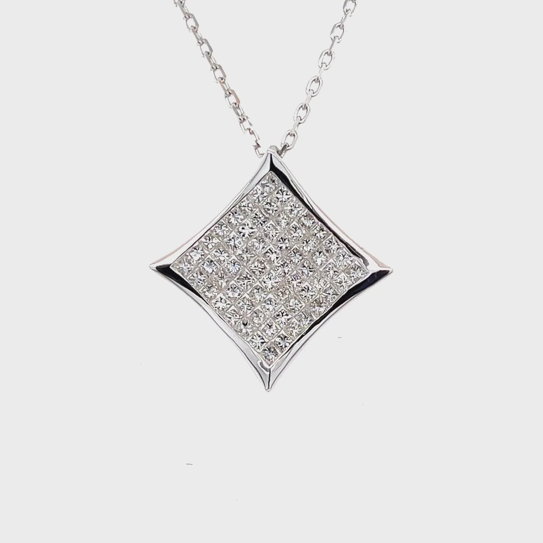 Princess Cut Diamond Pendant