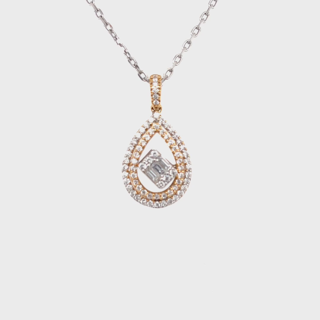 Rose Gold Diamond Pendant